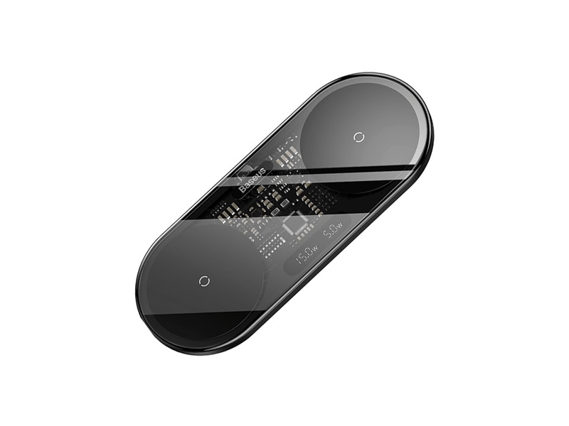 Baseus Digital LED Display 2-in-1 vezeték nélküli töltő 20W (WXSX010101)
