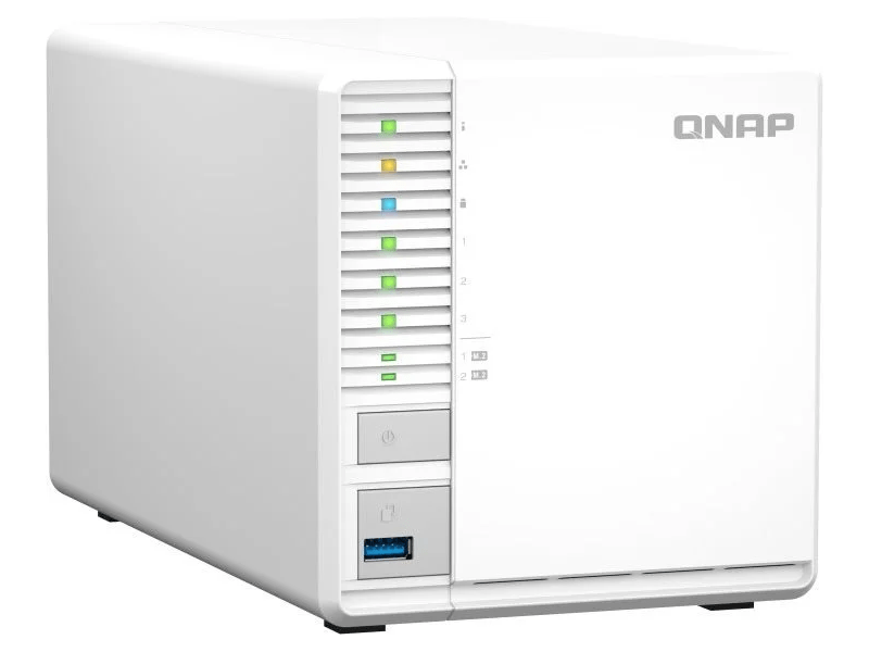 QNAP TS-364-8G NAS, 3 fiókos, 4x2,9 GHz, 8GB RAM