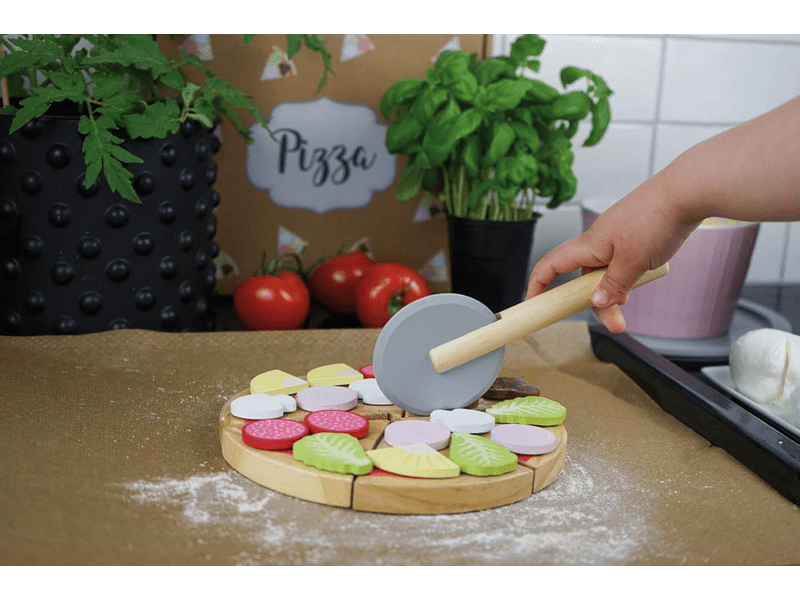 Szeletelhető Pizza fából (W7163)