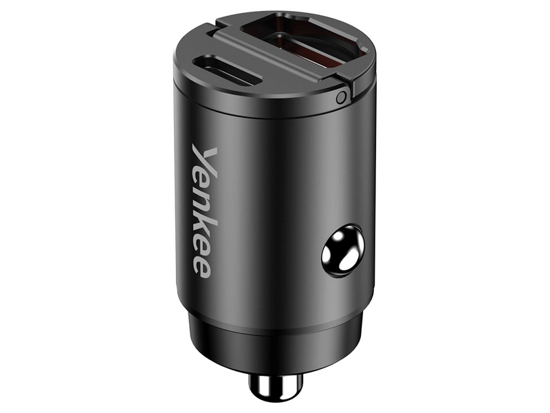 Yenkee YAC CAR 02 USB-A/USB-C Autós töltő, 30W