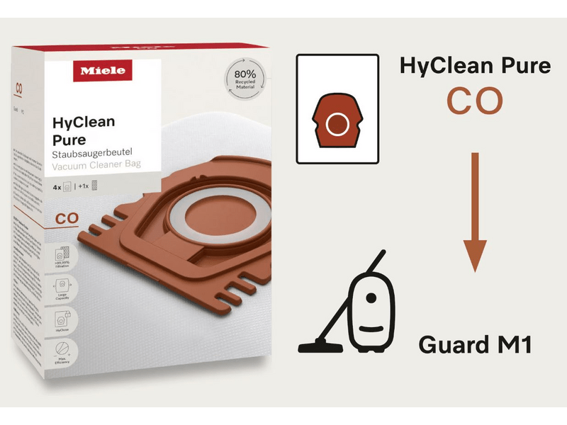 Miele HyClean Pure CO porzsák, 4 db