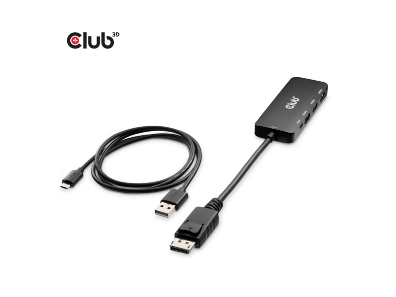 Club 3D Átalakító DisplayPort 2.1 to 3xHDMI (CSV-7330)