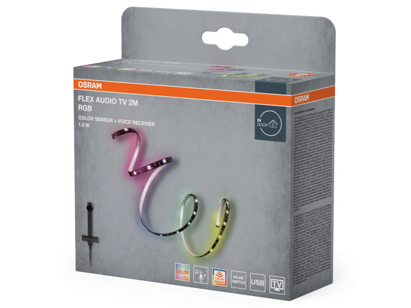 Osram Flex Audio TV Voice Receiver 2M RGB Color Sensor USB LED Szalag