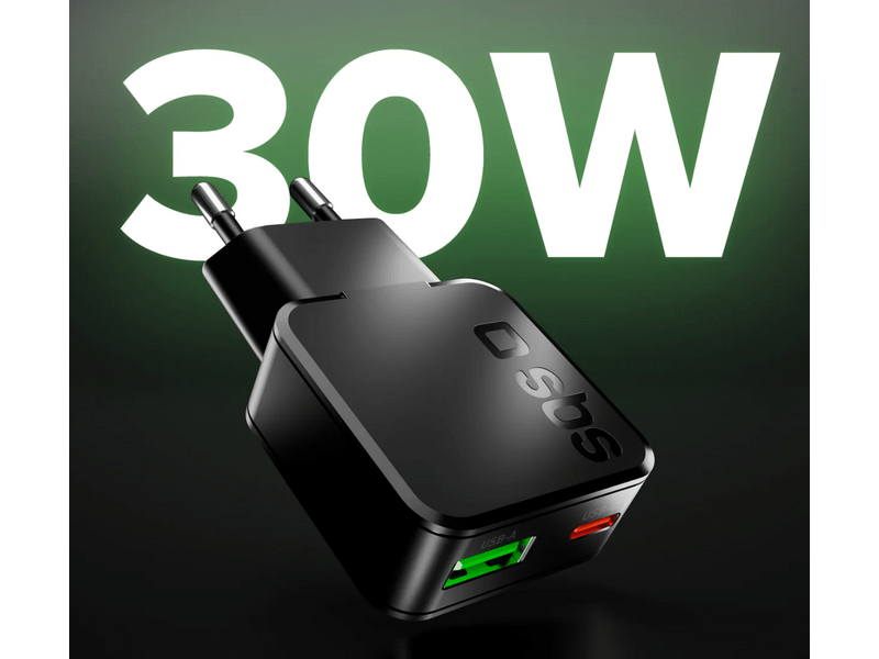 SBS Slim PD 30W hálózati töltő (TETRGANUSBTC30SLIM)
