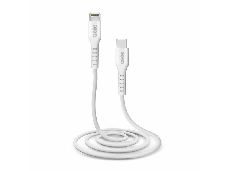 SBS USB-C/Lightning kabel, 1 m, bijeli (TECABLELIGTC1W)
