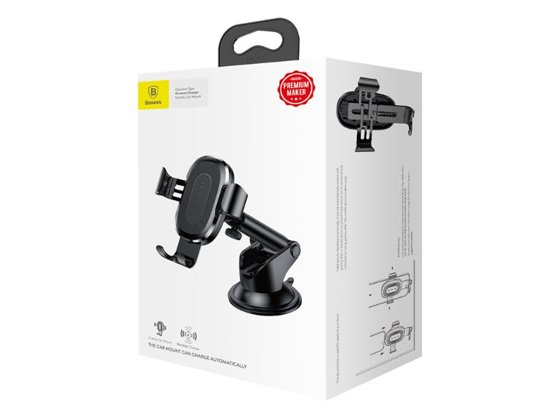 Baseus Gravity WXYL-A01 2in1 töltő és telefontartó