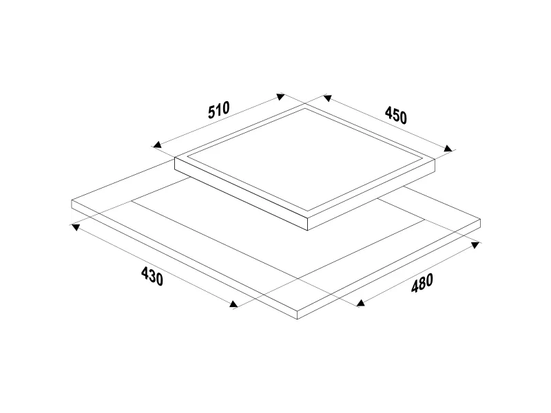 MPM MPM-45-GMH-16 Beépíthető gáz főzőlap