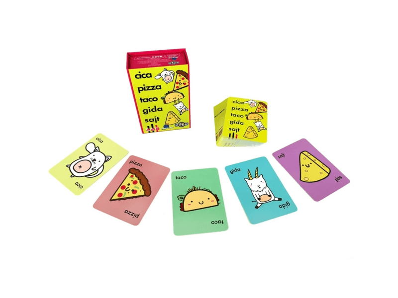 Cica, pizza, taco, gida, sajt társasjáték (34813)