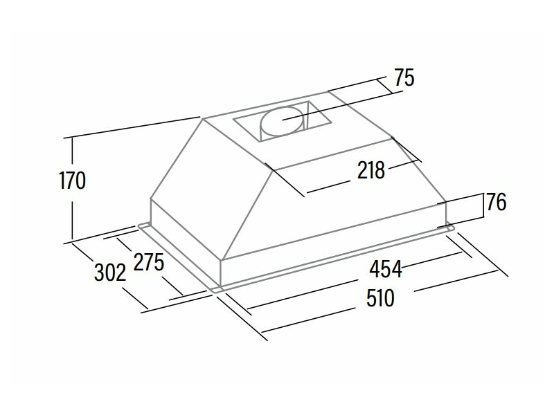 CATA Páraelszívó G-45 WH/L fehér LED