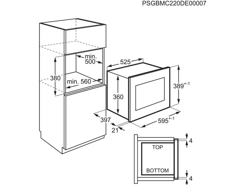 AEG OMB6G261TT Beépíthető mikrohullámú sütő