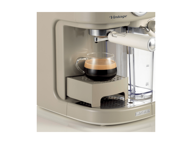 Ariete 1383 Vintage kávéfőző tejhabosítóval (bézs)