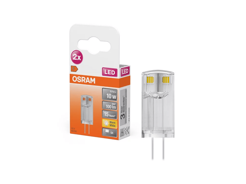 Osram LED PIN 10 320° 0.9W 827 Clear G4