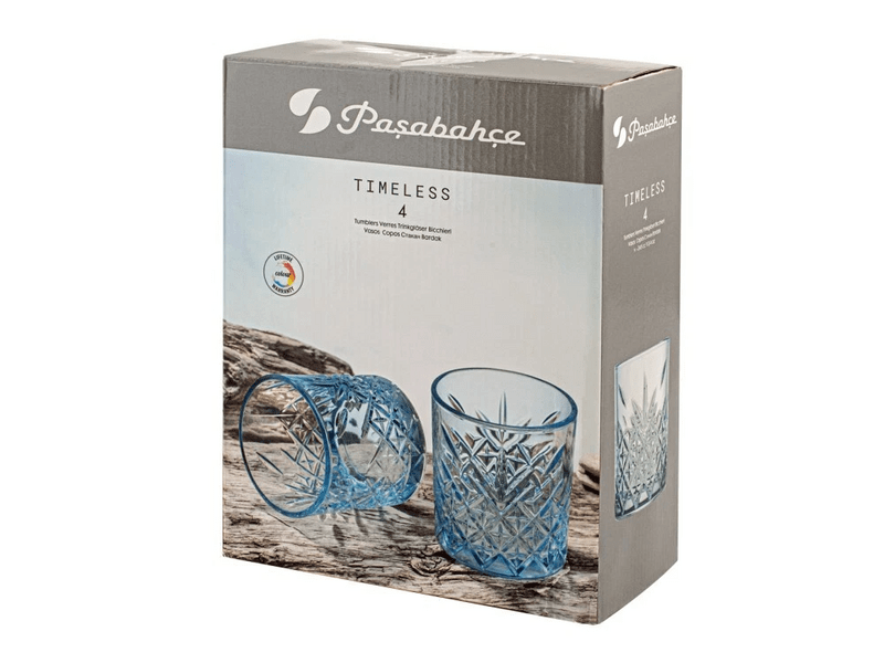 Pasabahce 52790 Timeless Pohár, türkiz, 4db, 345ml