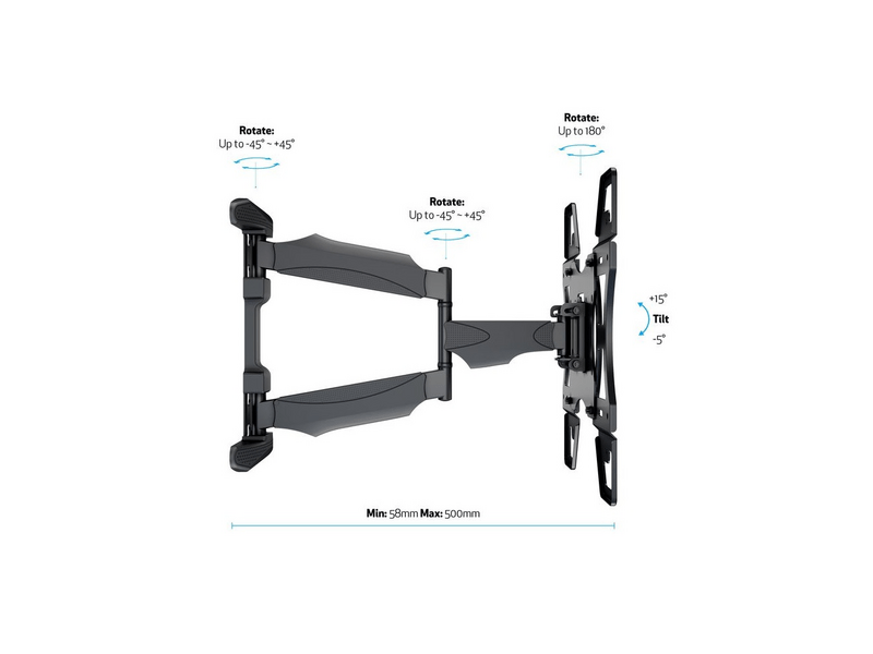 Multibrackets Fali konzol, 32