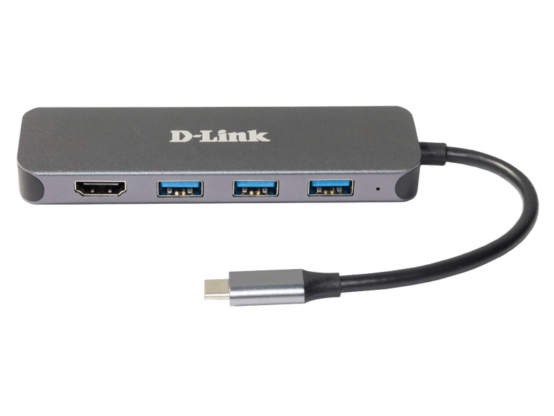 D-Link USB-C 3xUSB3.0 USB-C/PD3.0 HDMI dokkoló (DUB-2333)