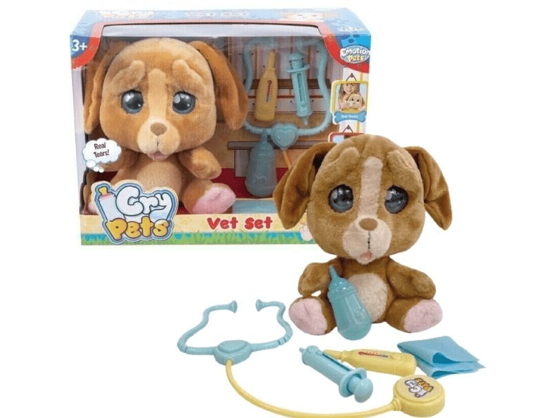 Emotion Pets: Pityergő kiskutya állatorvosi szett - barna
