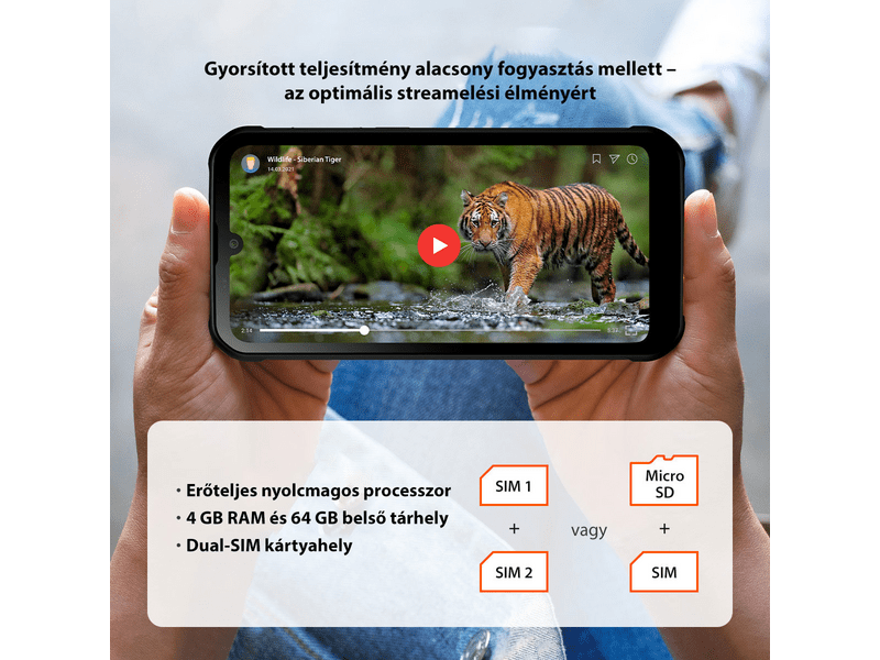 Gigaset GX290 plus okostelefon, fekete