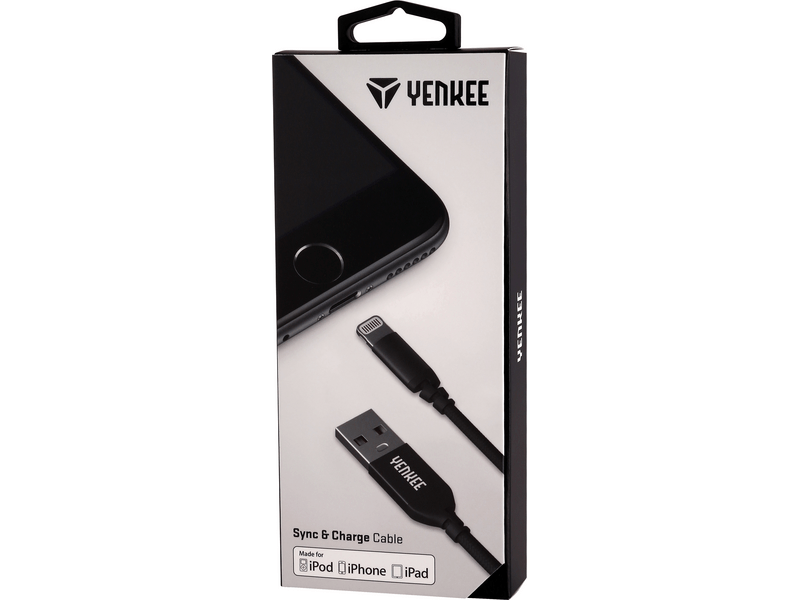 Yenkee YCU 612 BK USB-lightning kabel, 2m