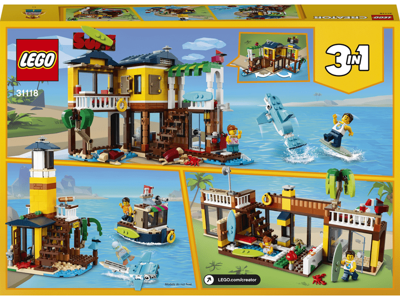 LEGO® Creator Tengerparti ház szörfösöknek (31118)