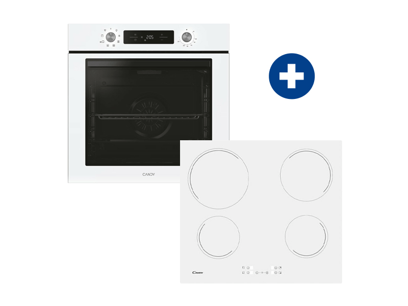 Candy CA6 NP3T2HTW Beépíthető sütő + Candy CH 64CCW Beépíthető kerámia főzőlap
