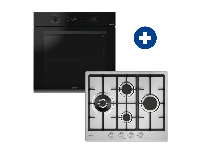 Candy CA6 NP3T3EHTB Beépíthető sütő + Candy CHG6D4WTX Beépíthető gázfőzőlap