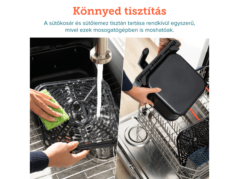 Cosori Dual Blaze Forrólevegős sütő, 6.4 l, világosszürke (CAF-P583S-AEUR)