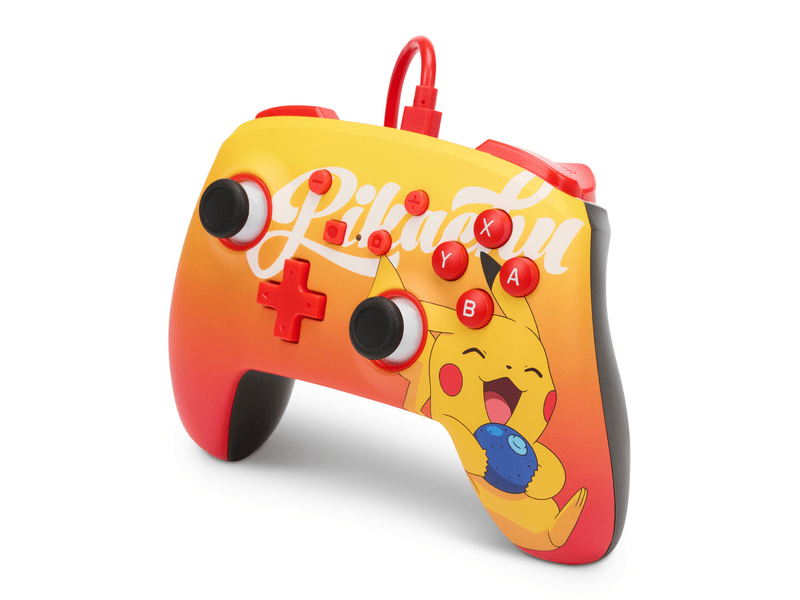 PowerA 1522784-01 Enhanced Nintendo Switch vezetékes kontroller, Oran Berry Pikachu