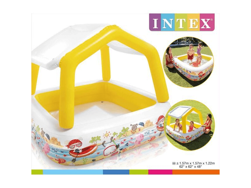 Intex 57470NP Gyerekmedence árnyékolóval - 157 x 157 x 122 cm