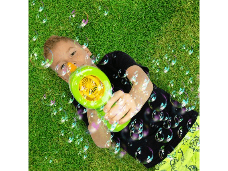 FruBlu: Dinó alakú tartályos buboréklövő, 0,4 liter folyadékkal (DKF0160)