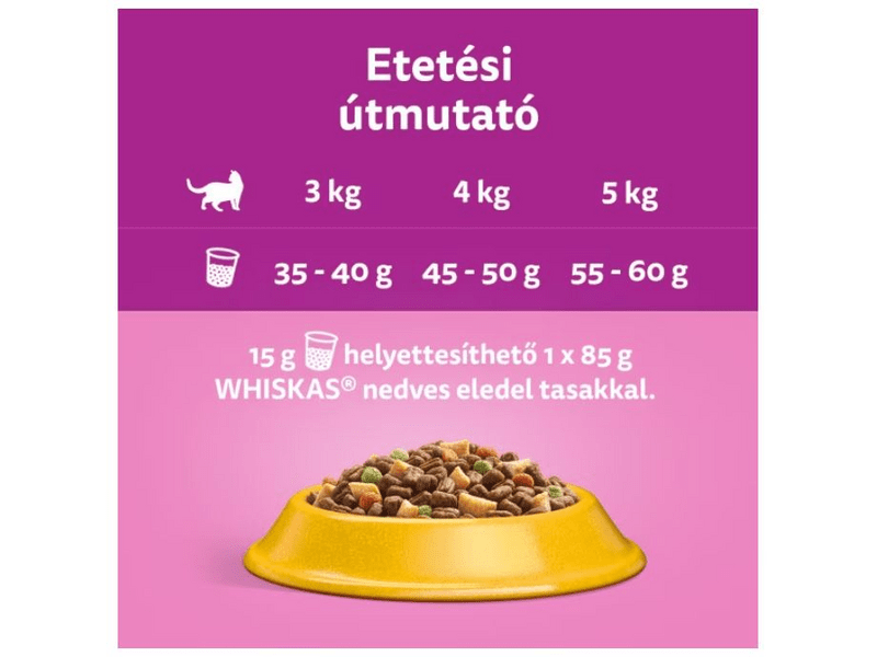 Whiskas Sterile száraz macskaeledel felnőtt ivartalanított macskák részére, csirke, 1,4 kg