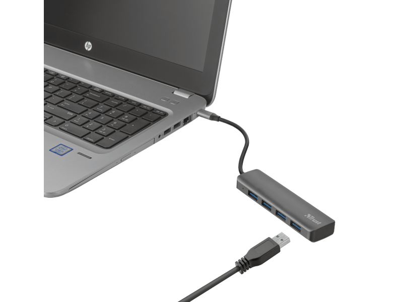 Trust 23328 Halyx USB-C - 4 Port USB-A 3.2 Gen1 Hub
