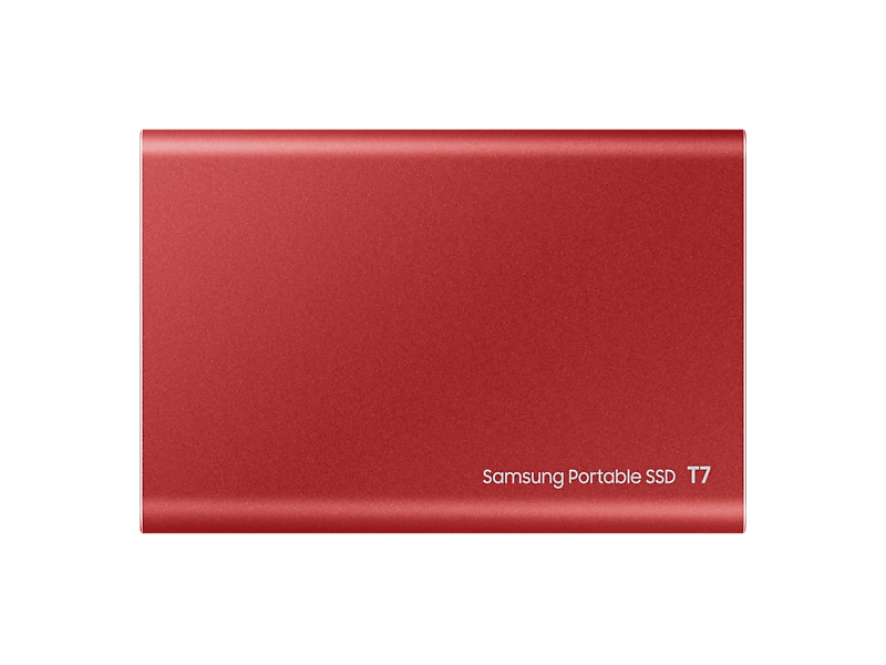Samsung T7 MU-PC2T0R Hordozható SSD, USB 3.2, 2TB, Piros