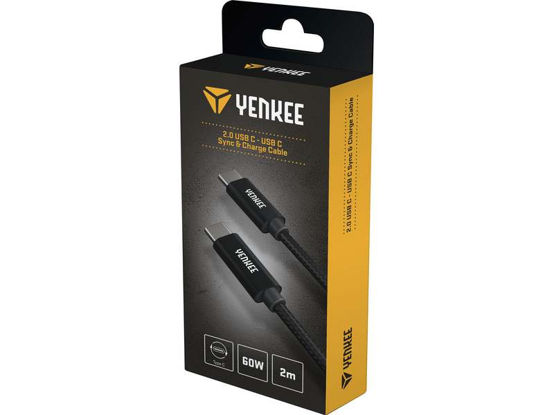 Yenkee YCU C102 BK USB-C kabel, 2m