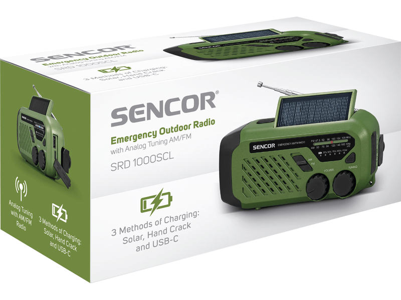 Sencor SRD 1000CL GR Kemping rádió