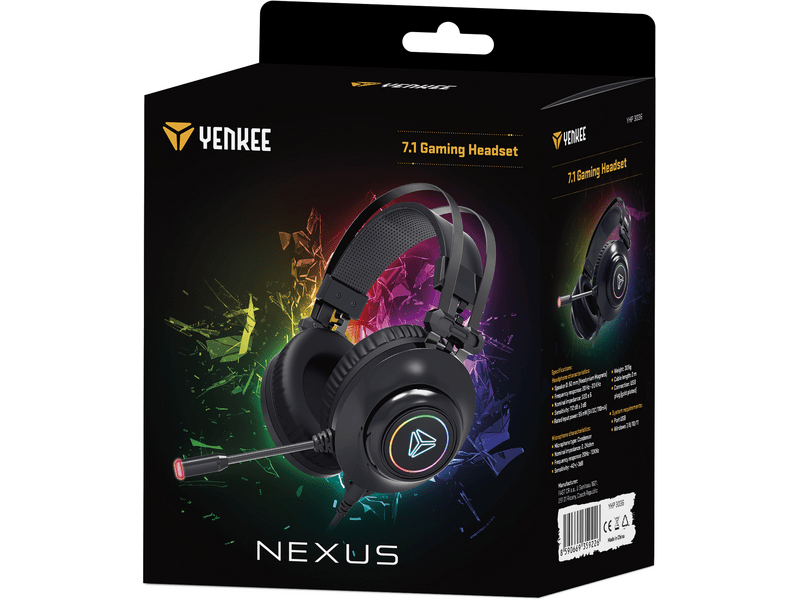 Yenkee YHP 3036 Nexus 7.1 Gamer fejhallgató