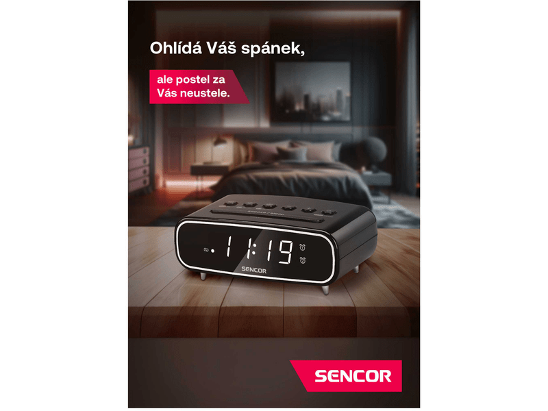 Sencor SRC 2600 B Rádiós ébresztőóra