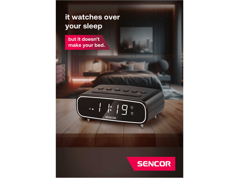 Sencor SRC 2600 B Rádiós ébresztőóra