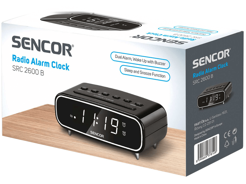 Sencor SRC 2600 B Rádiós ébresztőóra