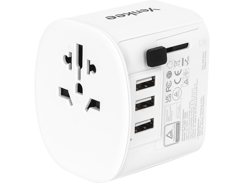 Yenkee YAT UN1 Utazási adapter, univerzális (37000198)