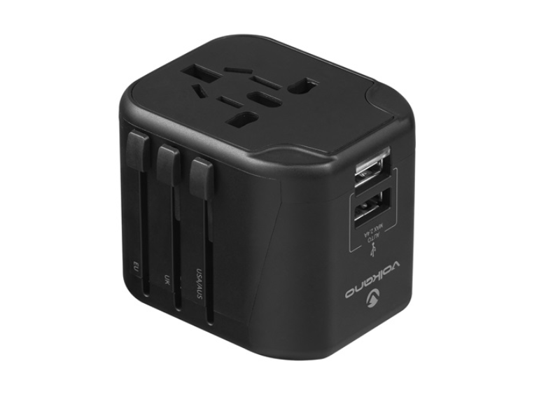 Volkano INTERNATIONAL SERIES Univerzális utazó töltőadapter (VK8016BK)