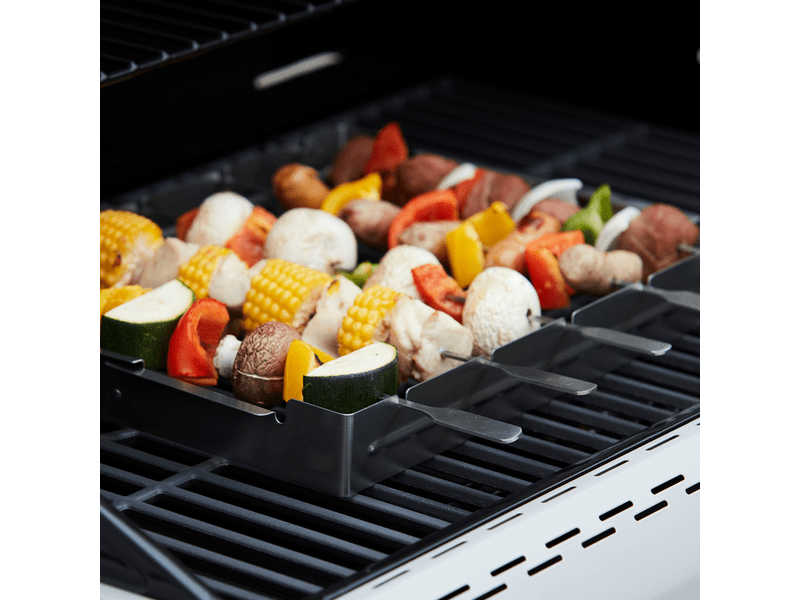 Barbecook bc-acc-7017 držač za ražnjiće za pečenje, nehrđajući čelik, za 5 mjesta