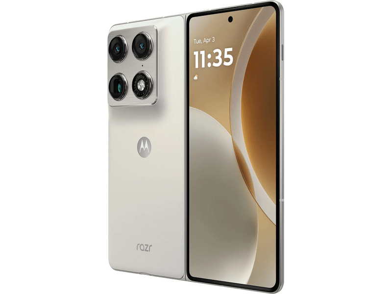 Motorola Razr Fold 16/512GB Okostelefon, Pantone Lily White