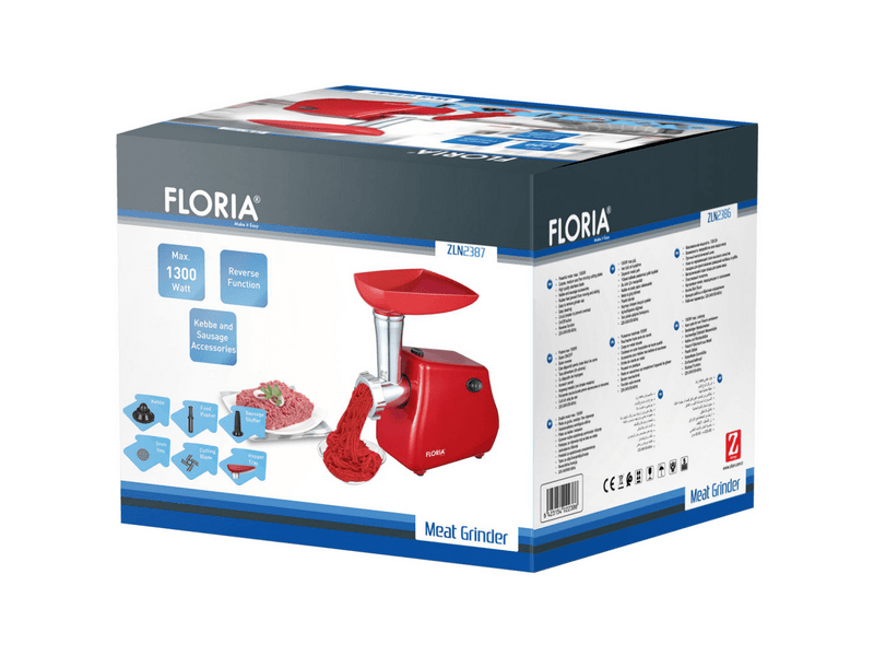 Floria ZLN2387 Elektromos húsdaráló, Piros