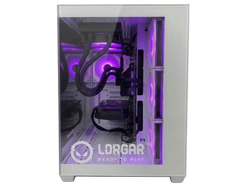 Lorgar PCA201 7500F/5060Ti Gamer PC, fehér (LRG-PCA201-WH)