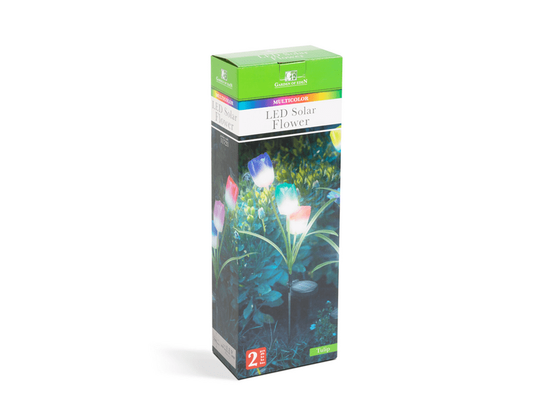 Garden of Eden 11721 Leszúrható szolár virág, RGB LED, 70 cm, 2 db