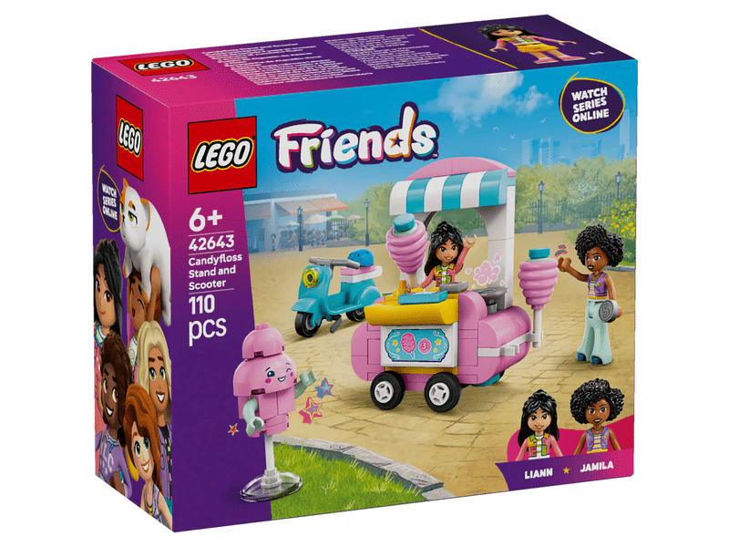 LEGO® Friends Vattacukorárus pult és robogó (42643)