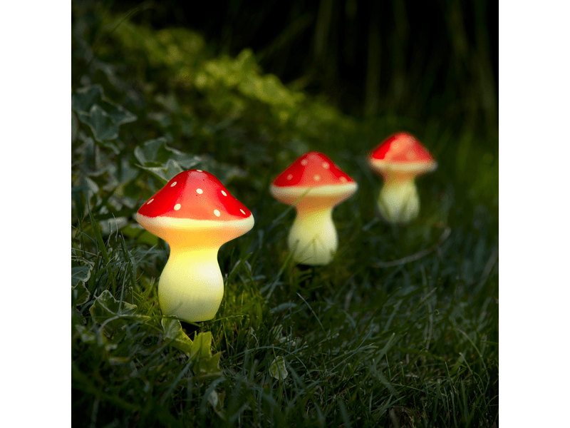 Garden of Eden LED-es szolár lámpa - 3 db gomba - melegfehér