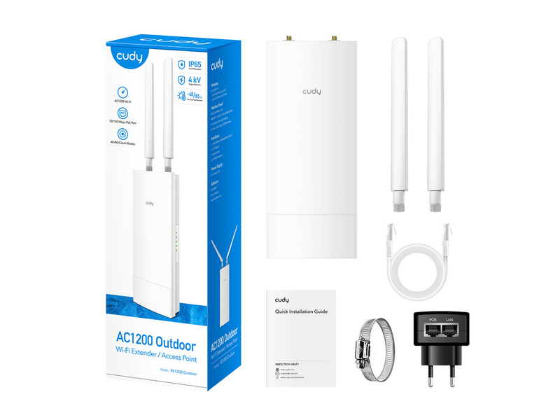 Cudy AC1200 kültéri wifi repeater (230432)