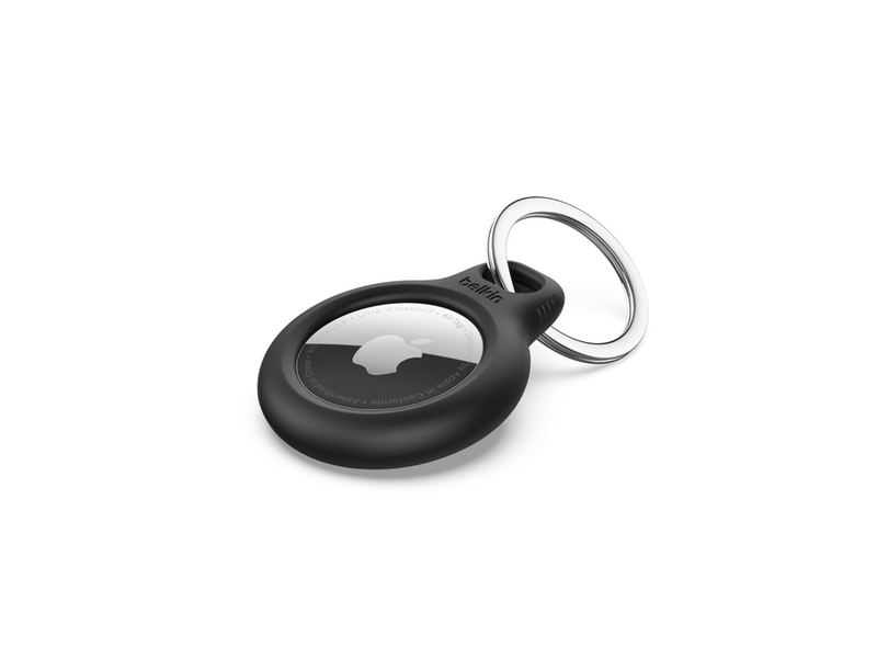 Belkin AirTag tartó kulcstartóval, Fekete (F8W973btBLK)