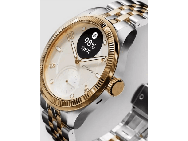 Withings ScanWatch Nova Brilliant Okosóra, arany, 39 mm (HWA10 M11)